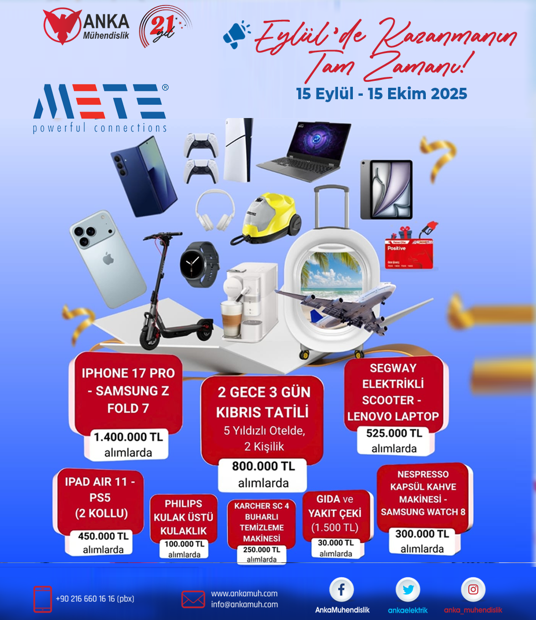 Eylül'de Kazanmanın Tam Zamanı| Anka Mühendislik